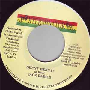 Jack Radics - Did'nt Mean It FLAC