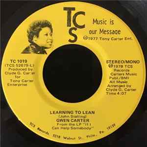 Gwen Carter - Learning To Lean/ Take Me Back (Try Me) FLAC