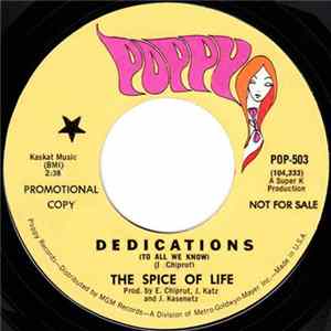 The Spice Of Life - Dedications (To All We Know) / The Spice Of Life FLAC