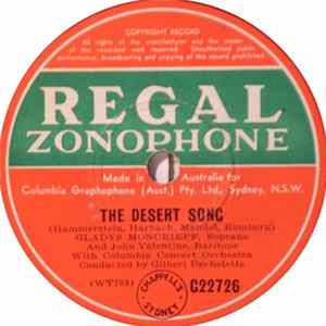 Gladys Moncrieff - The Desert Song / Rio Rita FLAC