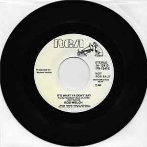 Bob Welch - It's What You Don't Say FLAC