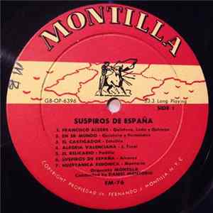 Daniel Montorio, Orquesta Montilla - Suspiros De España FLAC