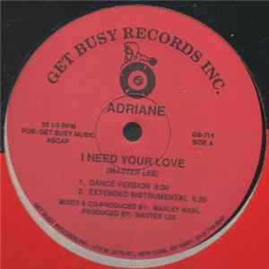 Adriane - I Need Your Love FLAC