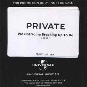 Private - We Got Some Breaking Up To Do FLAC