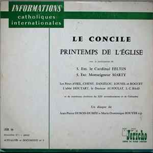 Jean-Pierre Dubois-Dumée / R.P. M.-D. Bouyer - Informations Catholiques Internationales - Le Concile Printemps De L'Église FLAC