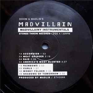 Madvillain - Madvillainy Instrumentals FLAC