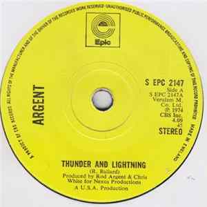 Argent - Thunder And Lightning FLAC