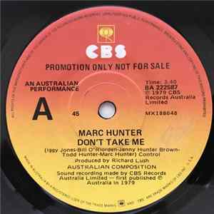 Marc Hunter - Don't Take Me FLAC