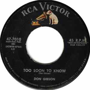 Don Gibson - Too Soon To Know / Blue Blue Day FLAC