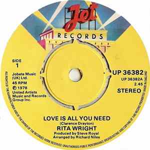 Rita Wright - Love Is All You Need / Touch Me Take Me FLAC