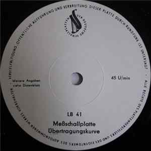 No Artist - Meßschallplatte Übertragungskurve FLAC