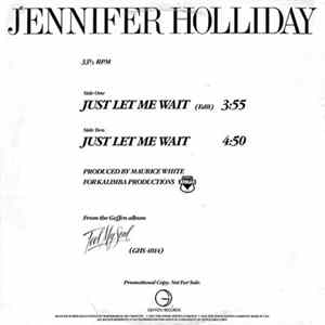 Jennifer Holliday - Just Let Me Wait FLAC