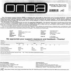 Onda - Waiting For Your Love FLAC