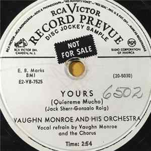 Vaughn Monroe And His Orchestra - Yours / I FLAC