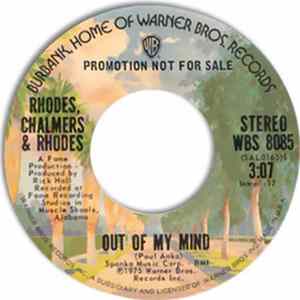 Rhodes, Chalmers & Rhodes - Out Of My Mind FLAC