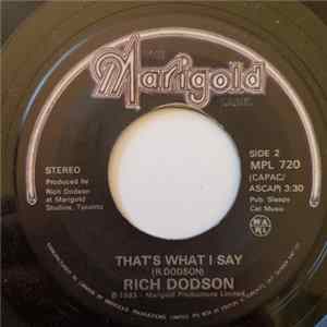 Rich Dodson - That's What I Say FLAC