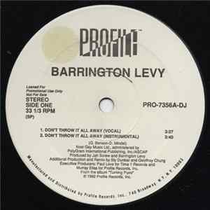 Barrington Levy - Don't Throw It All Away / Something In My Heart (Dancehall Music) FLAC