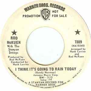 Rod McKuen With The Stanyan Strings - I Think It's Going To Rain Today FLAC