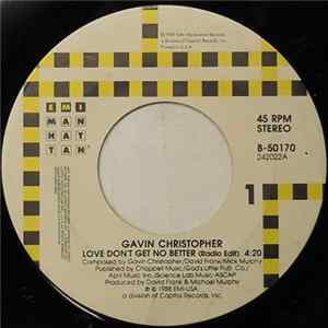 Gavin Christopher - Love Don't Get No Better FLAC