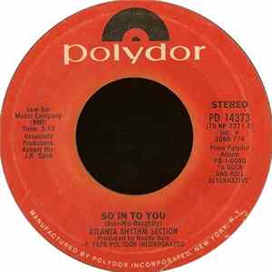 Atlanta Rhythm Section - So In To You FLAC