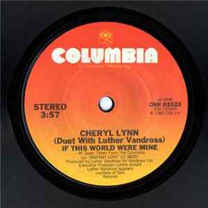 Cheryl Lynn Duet With Luther Vandross - If This World Were Mine FLAC