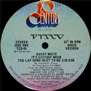 Barry White - It's Ecstasy When You Lay Down Next To Me FLAC