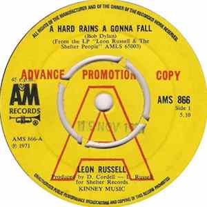 Leon Russell - A Hard Rain's A Gonna Fall / Me And Baby Jane FLAC