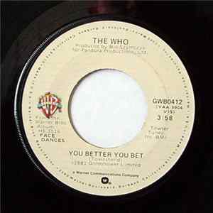 The Who - You Better You Bet FLAC