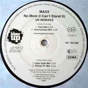 Maxx - No More (I Can't Stand It) (UK Remixes) FLAC