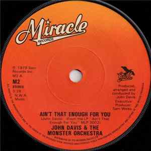 John Davis & The Monster Orchestra - Aint That Enough For You FLAC