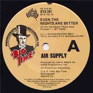 Air Supply - Even The Nights Are Better / Taking The Chance FLAC