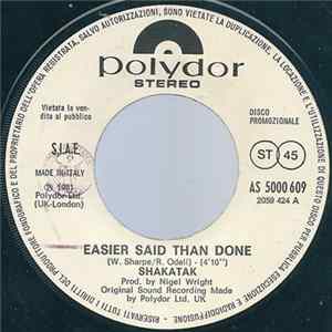 Shakatak / Voggue - Easier Said Than Done / Dancin' The Night Away FLAC