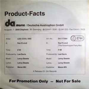 Lee Cool Dee - Say It Loud FLAC