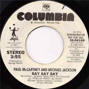 Paul McCartney And Michael Jackson - Say Say Say FLAC