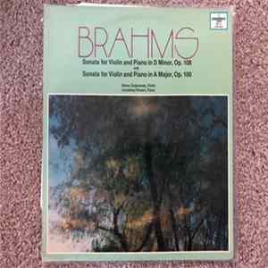 Denes Zsigmondy, Anneliese Nissen - Brahms Sonata For Violin And Piano Op. 108 And Op. 100 FLAC