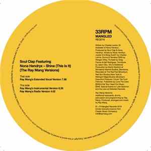 Soul Clap Featuring Nona Hendryx - Shine (This Is It) (The Ray Mang Versions) FLAC