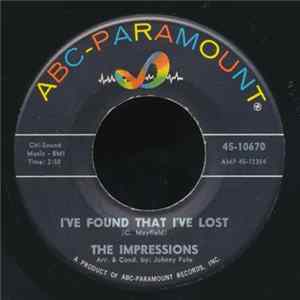The Impressions - I've Found That I've Lost / Meeting Over Yonder FLAC