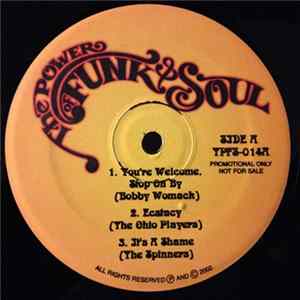 Bobby Womack / Ohio Players / Spinners / The Isley Brothers / Teddy Pendergrass - You're Welcome, Stop On By / Ecstasy / It's A Shame / Coolin' Me Out (Parts 1 & 2) / When Somebody Loves You Back FLAC