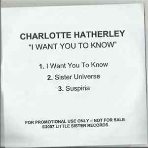Charlotte Hatherley - I Want You To Know FLAC