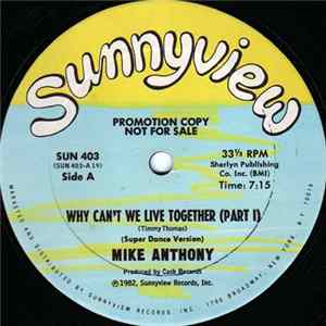 Mike Anthony - Why Can't We Live Together FLAC