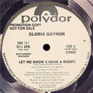 Gloria Gaynor - Let Me Know (I Have A Right) FLAC