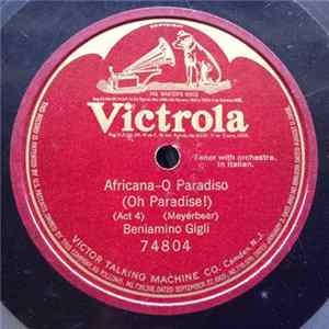 Beniamino Gigli - Africana - O Paradiso FLAC
