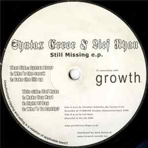 Syntax Error & Lief Ryan - Still Missing E.P. FLAC