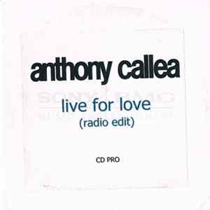 Anthony Callea - Live For Love FLAC