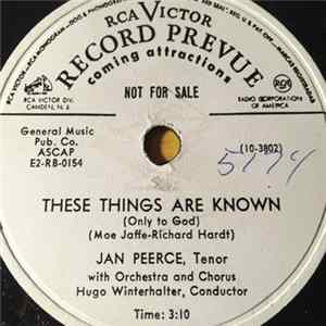 Jan Peerce - These Things Are Known (Only To God) FLAC