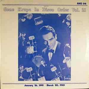 Gene Krupa - Gene Krupa In Disco Order Vol. 21, January 26, 1949 - March 20, 1950 FLAC