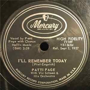 Patti Page With Vic Schoen And His Orchestra - I'll Remember Today / My How The Time Goes By FLAC