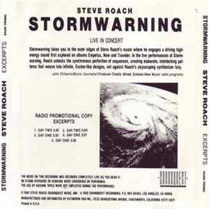 Steve Roach - Stormwarning - Excerpts FLAC