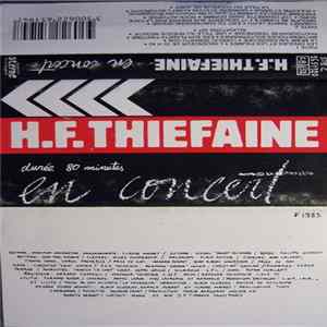 H.F. Thiéfaine - En Concert FLAC