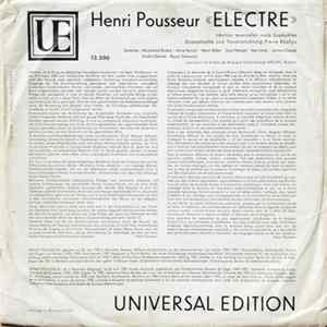 Henri Pousseur - Electre FLAC